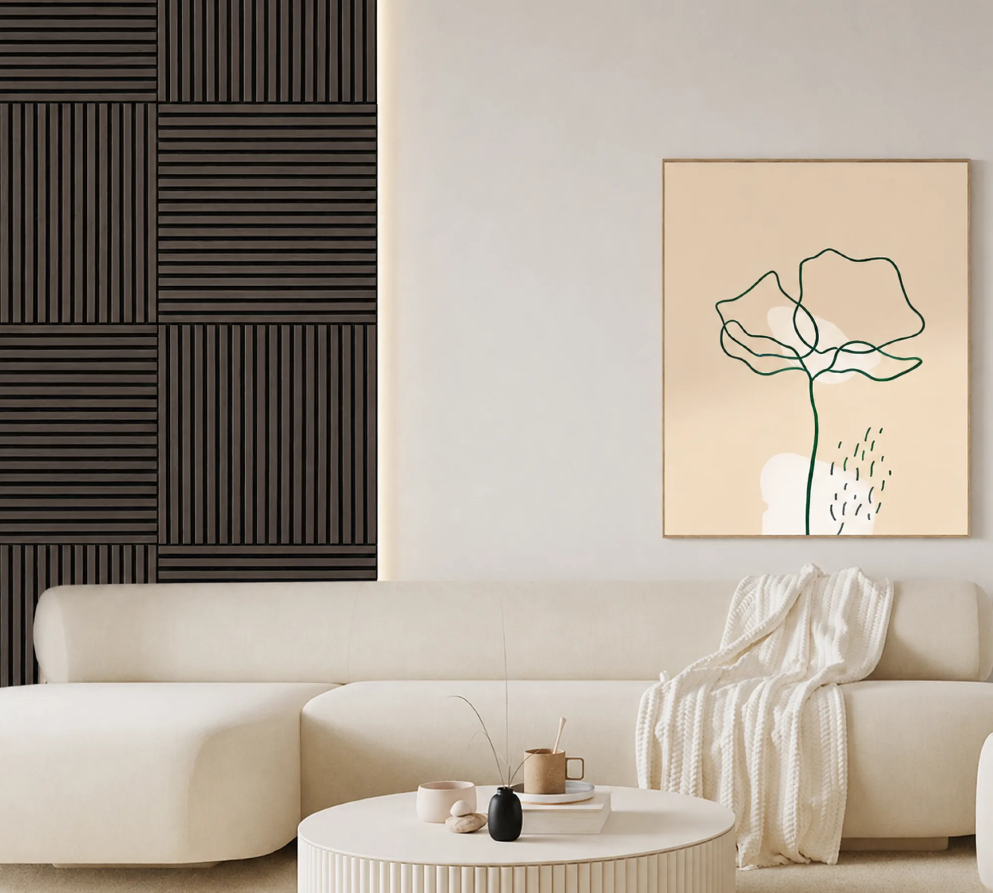 Homeville Akustikpanel mørk eg 60x60,5x1,3cm