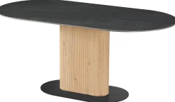 Homeville Alba 180x90x76cm mørkegrå/natur