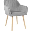 Homeville Alberte velour lysegrå