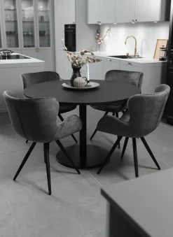 Homeville Alma grå velour