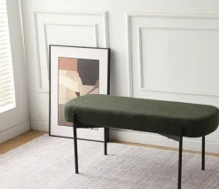 Homeville Amalie teddystof grøn/sort
