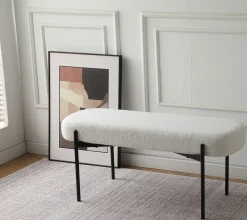 Homeville Amalie teddystof hvid/sort