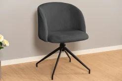 Homeville Amelia med drejefunktion fløjl mørkegrå