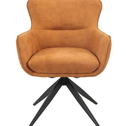 Homeville Ane med drejefunktion suede cognac
