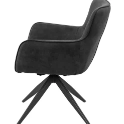 Homeville Ane med drejefunktion suede sort
