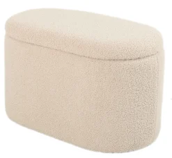 Homeville Aranda med opbevaring teddystof beige
