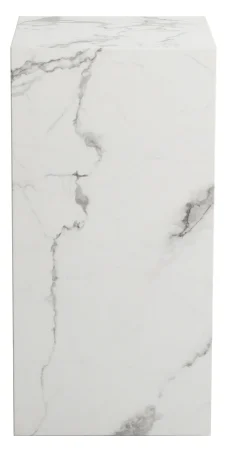 Homeville Avery piedestal i hvid marmorprint 35x35x70cm