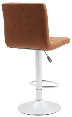 Homeville Barstol kunstlæder cognac/krom