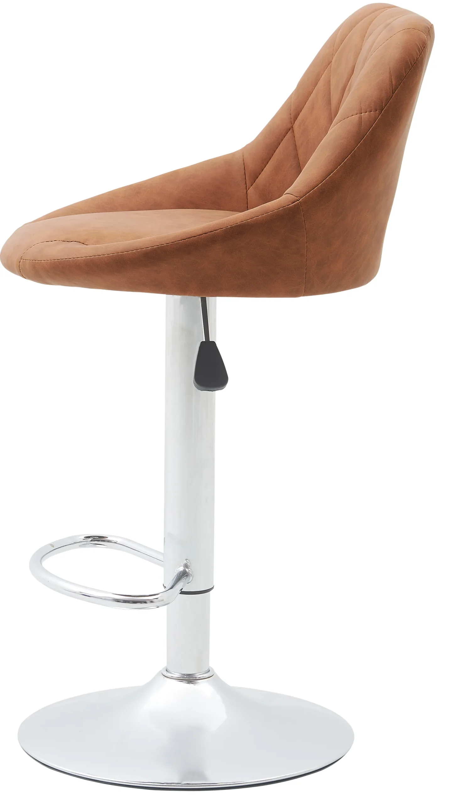 Homeville Barstol kunstlæder cognac/krom