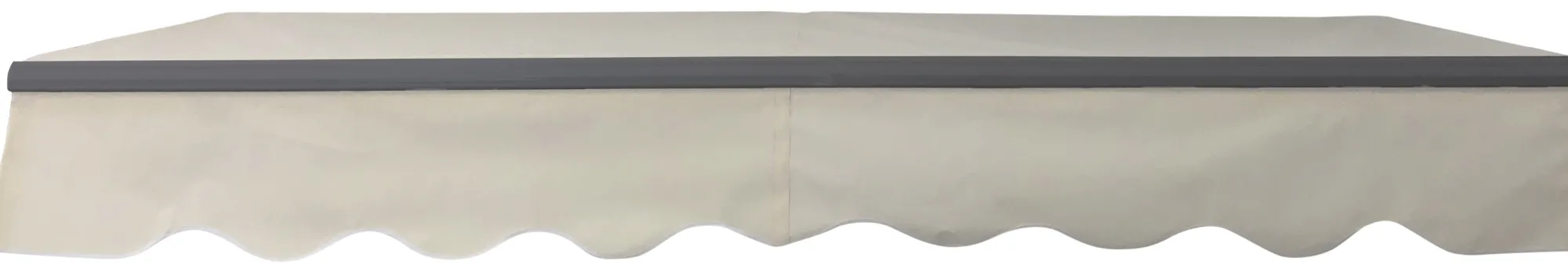 Essence Åben markise 200x150cm creme/antracitgrå