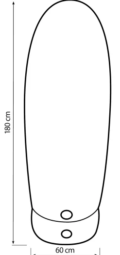 Bestplay Air dummy 180cm hvid/blå