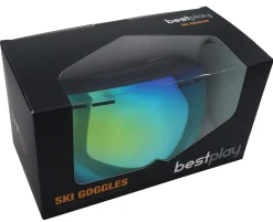 Bestplay skibrille børn gul og lyseblå