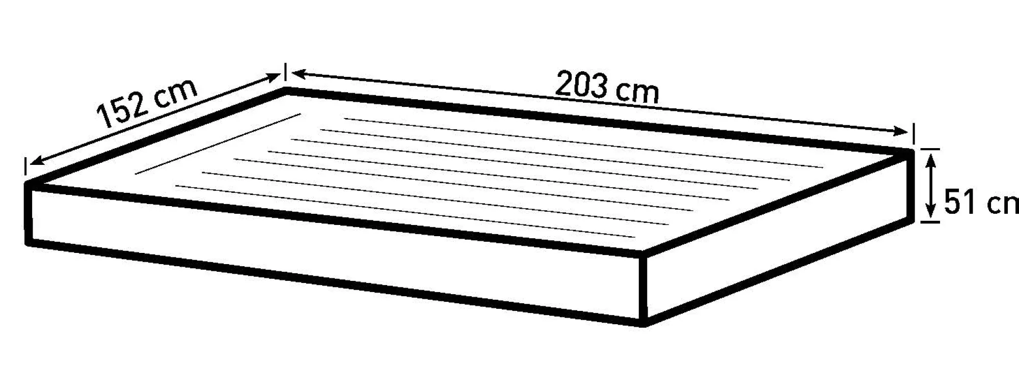 Bestway fortech queensize 203x152x51cm