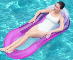 Bestway oppustelig loungestol pink