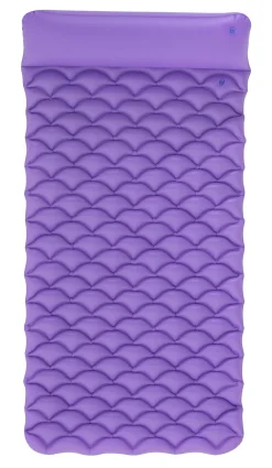 Bestway oppustelig luftmadras bølget lilla 213x86cm