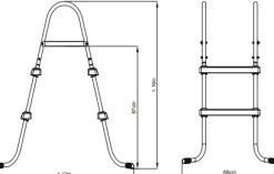 Bestway poolstige 84cm