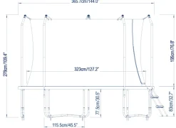 Bestway Xtreme Air trampolin Ø366cm