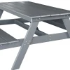 Homeville Bord-bænkesæt komposit antracitgrå 150x161,5x72 cm
