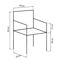Homeville Chloe metal hvid