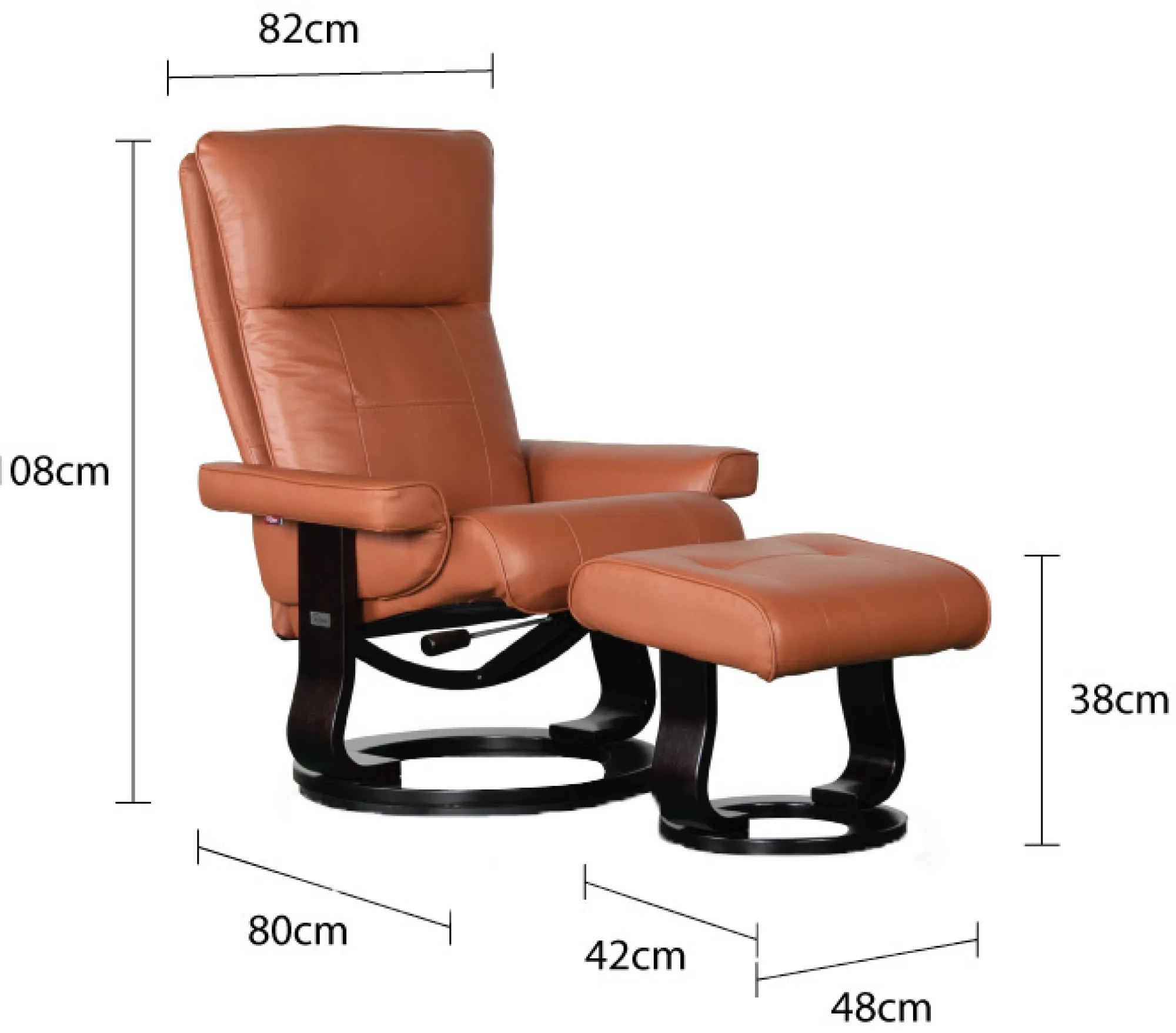 Homeville Denver læder cognac