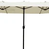 Moreland Dobbelt parasol beige 2,7x4,6m