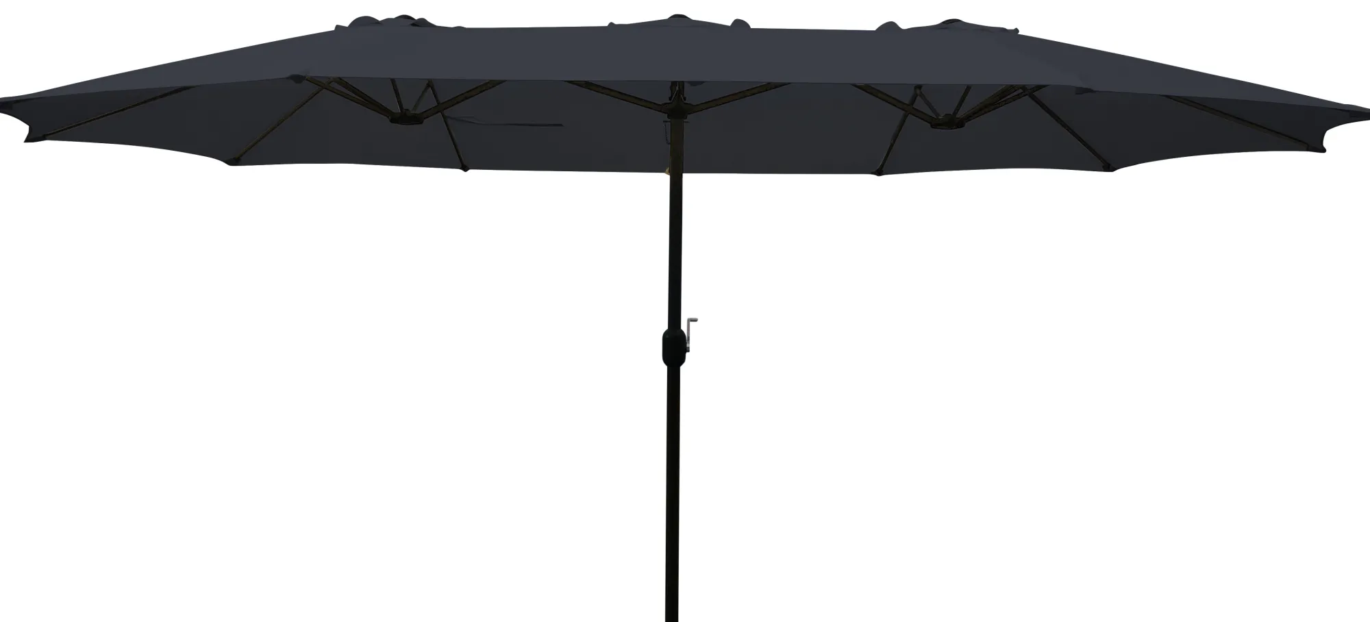 Moreland Dobbelt parasol mørkeblå 2,2x4m