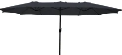 Moreland Dobbelt parasol mørkeblå 2,7x4,6m