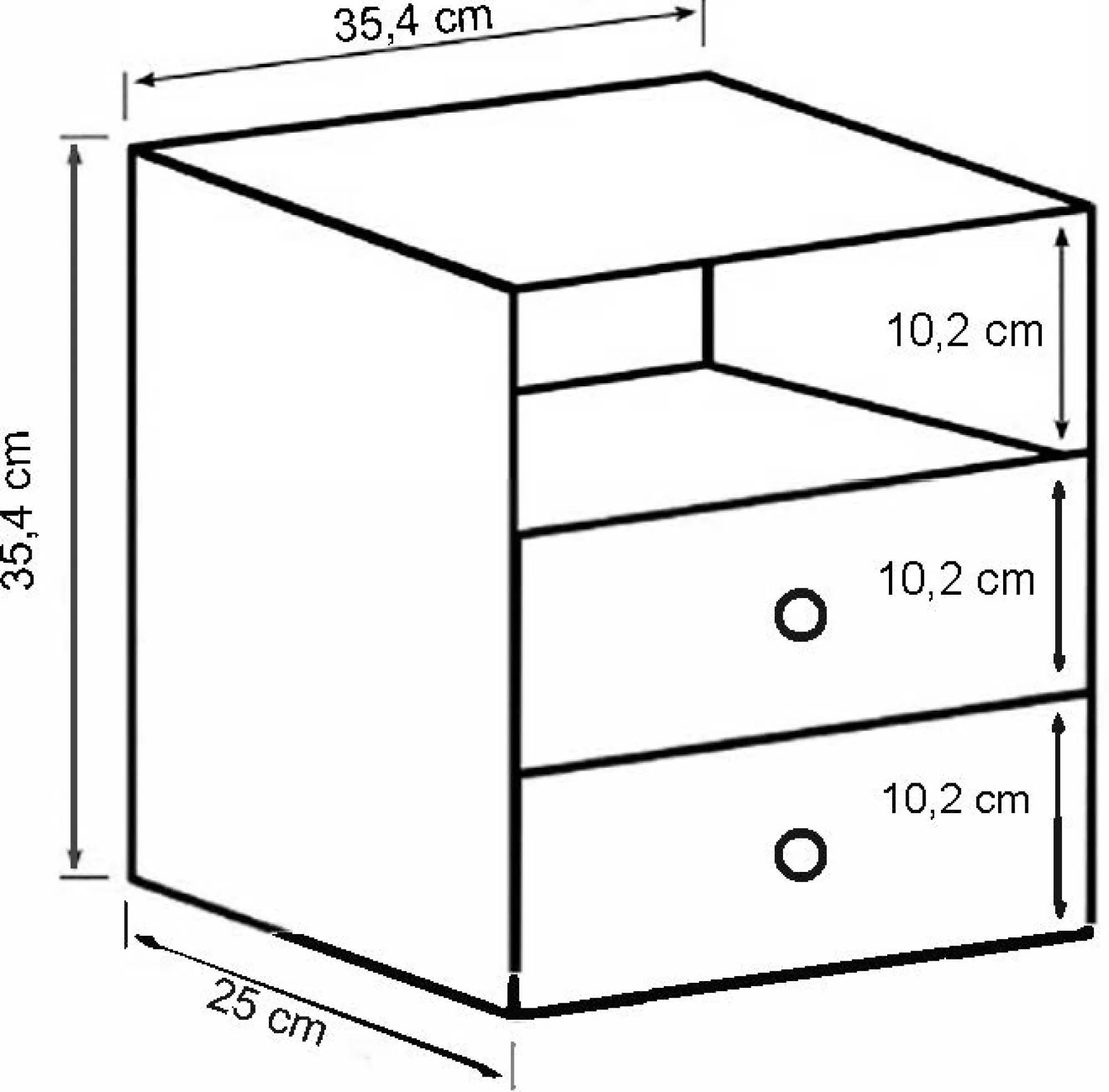Homeville Drammen væghængt hvid 35,4x35,4x25cm