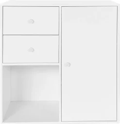 Homeville Drammen væghængt hvid 69,6x69,6x38cm