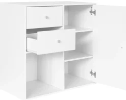 Homeville Drammen væghængt hvid 69,6x69,6x38cm