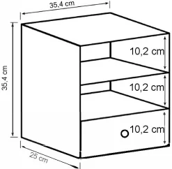 Homeville Drammen væghængt natur 35,4x35,4x25cm