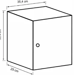 Homeville Drammen væghængt natur 35,4x35,4x25cm