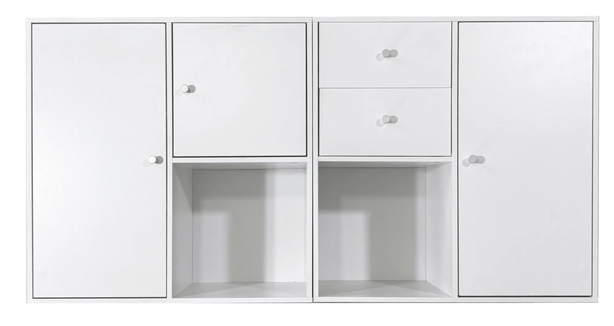 Homeville Drammen væghængt reolsæt hvid 69,6x69,6x38cm