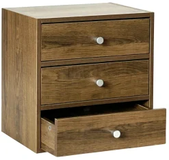 Homeville Drammen væghængt valnød 35,4x35,4x25cm