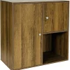 Homeville Drammen væghængt valnød 69,6x69,6x38cm