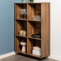 Homeville Drammen væghængt valnød 104,4x30x69,6cm