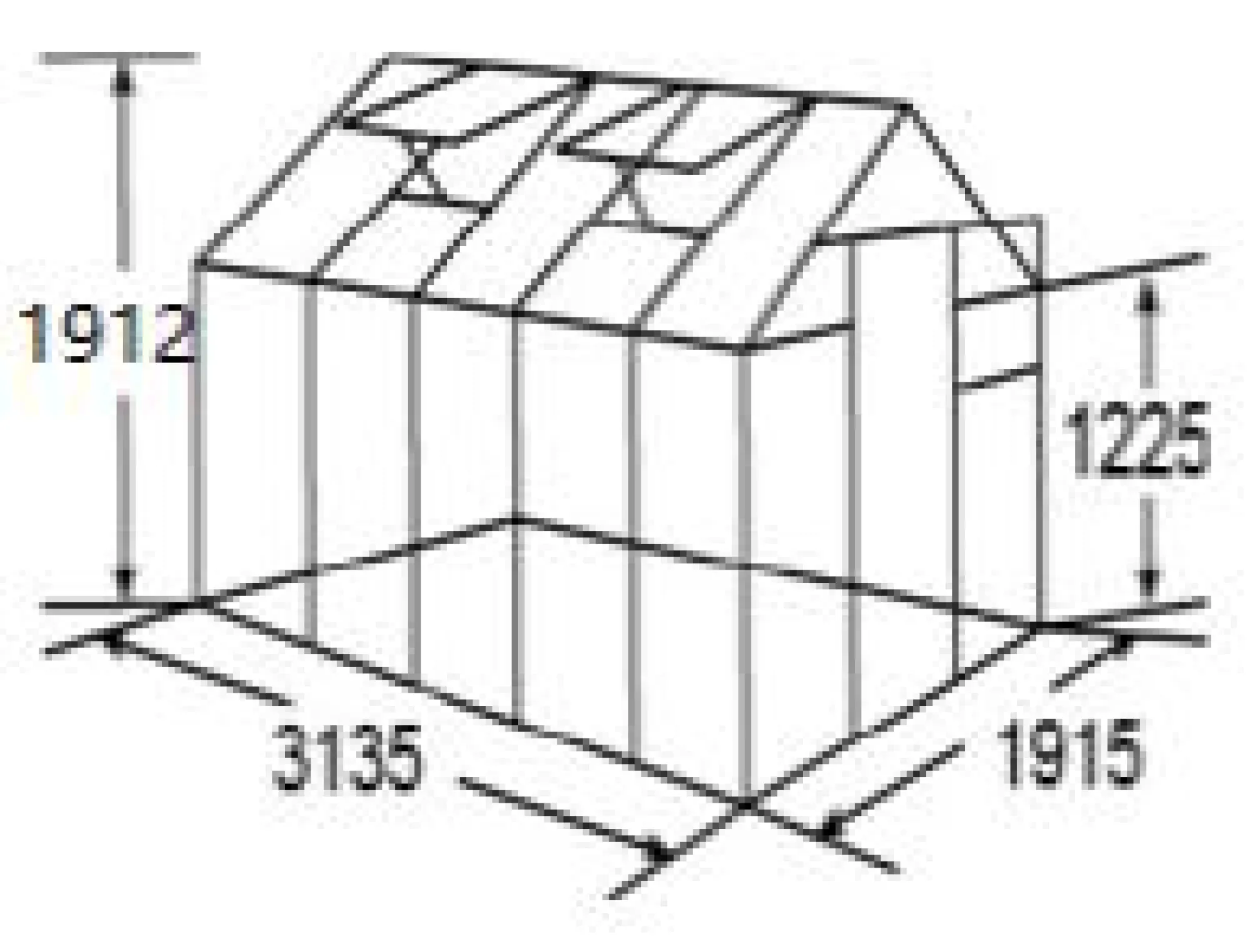 Moreland Drivhus glas sølv 5,97m2