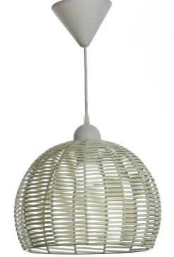 Homeville Econ pendel rattan hvid