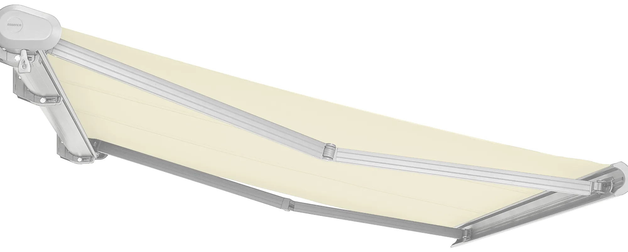 Essence Elektrisk markise lukket 400x300cm creme/hvid