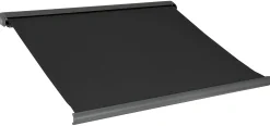 Essence Elektrisk markise lukket 250x200cm sort/antracitgrå