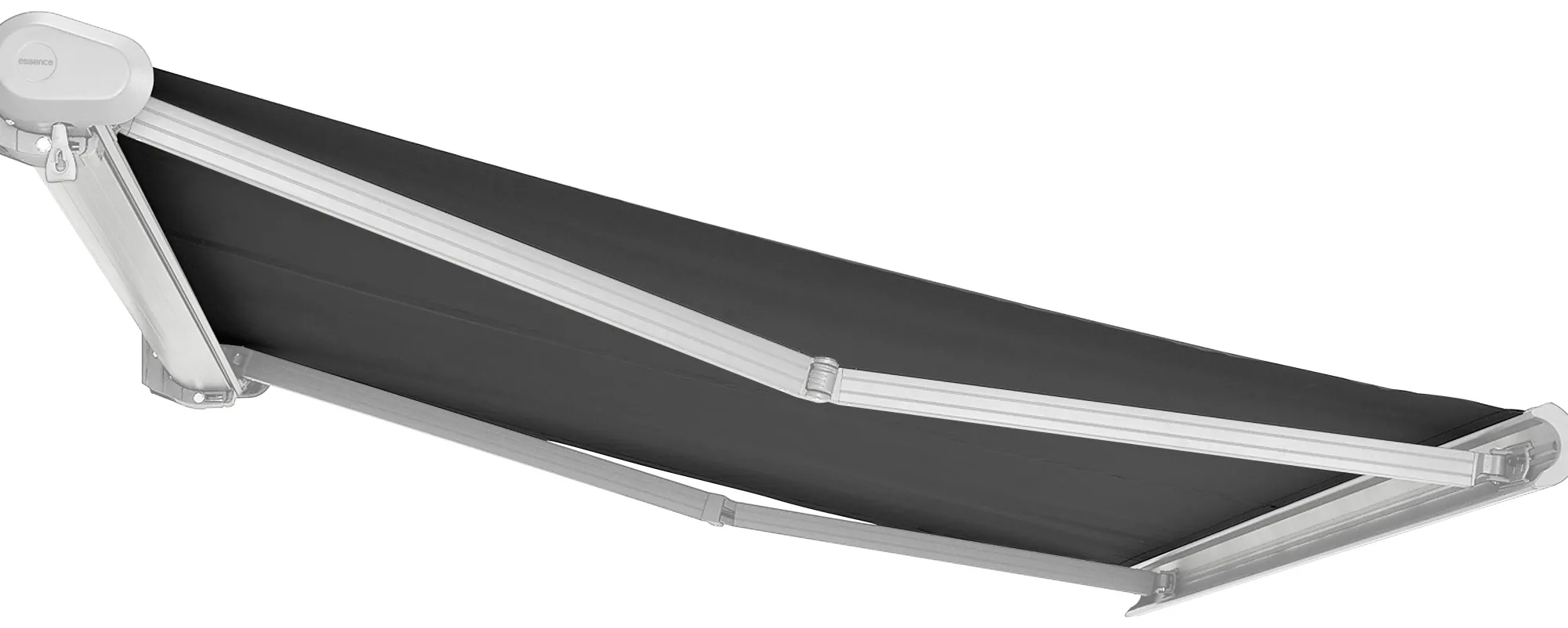 Essence Elektrisk markise lukket 300x250cm antracitgrå/hvid