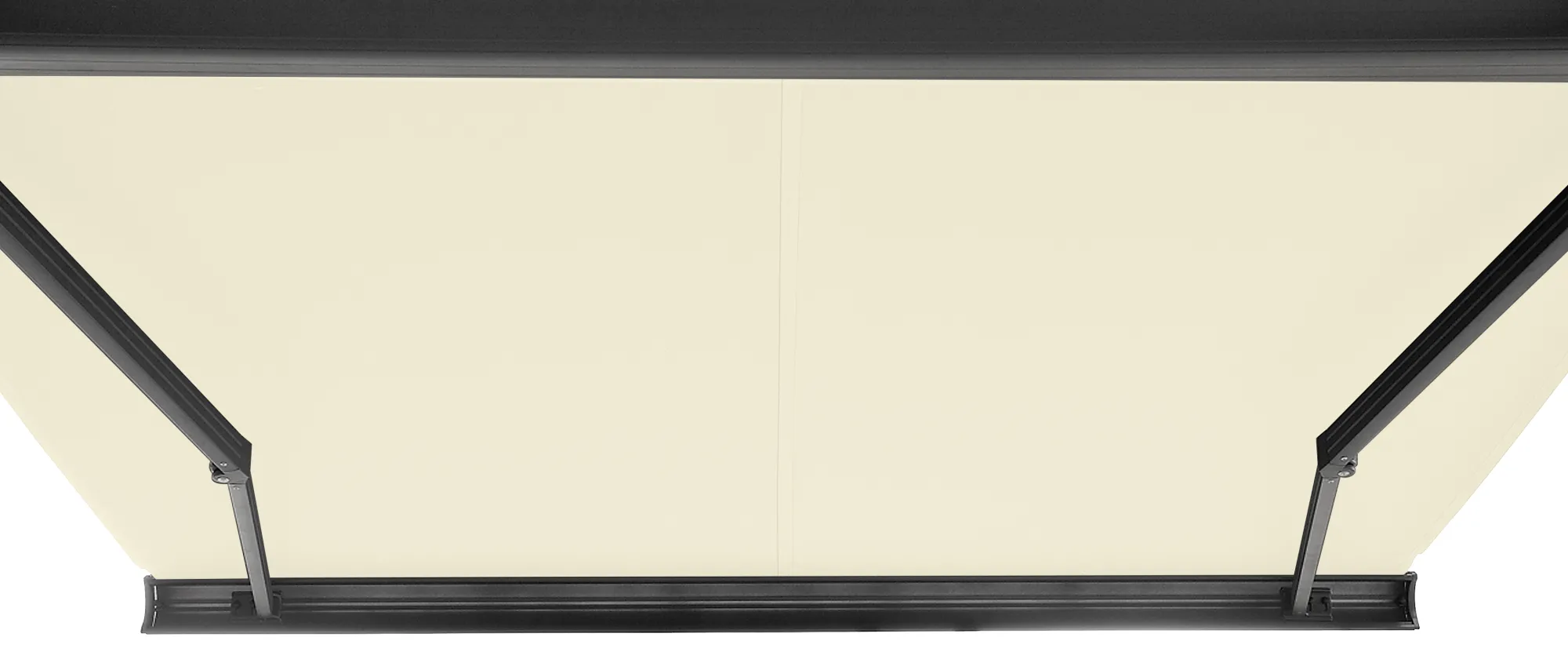 Essence Elektrisk markise lukket 300x250cm creme/antracitgrå