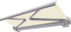 Essence Elektrisk markise lukket 350x300cm creme/hvid