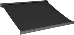 Essence Elektrisk markise lukket 350x300cm sort/antracitgrå