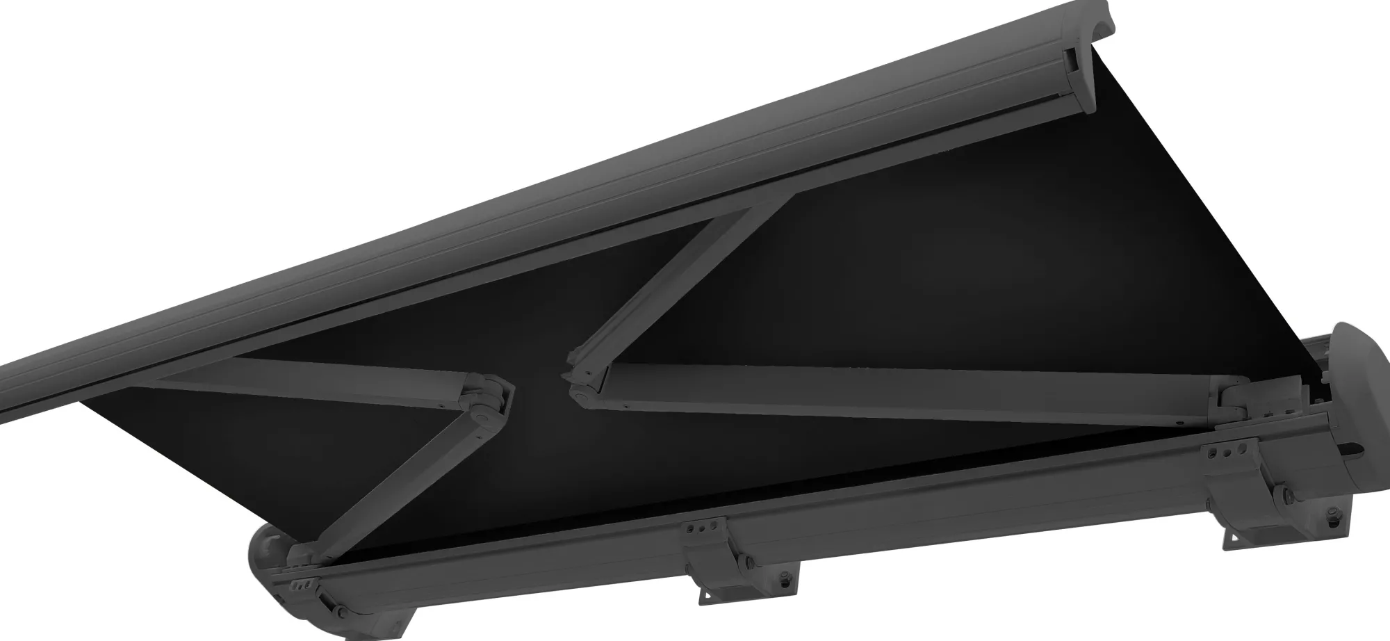 Essence Elektrisk markise lukket 400x300cm sort/antracitgrå