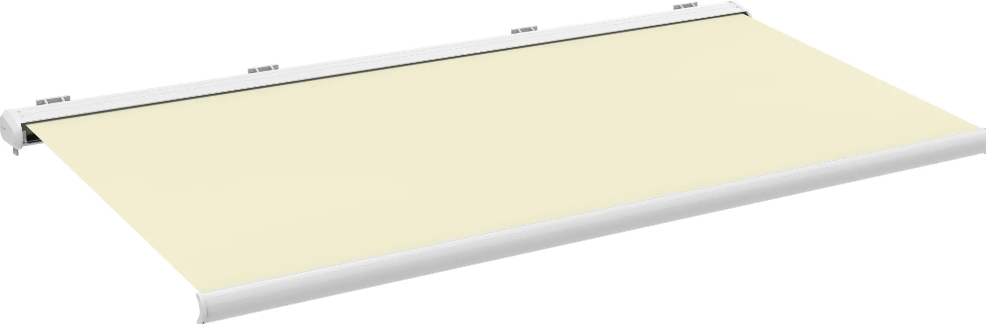 Essence Elektrisk markise lukket 550x300cm hvid/creme