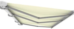 Essence Elektrisk markise lukket 550x300cm hvid/creme