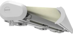 Essence Elektrisk markise lukket 600x300cm hvid/creme