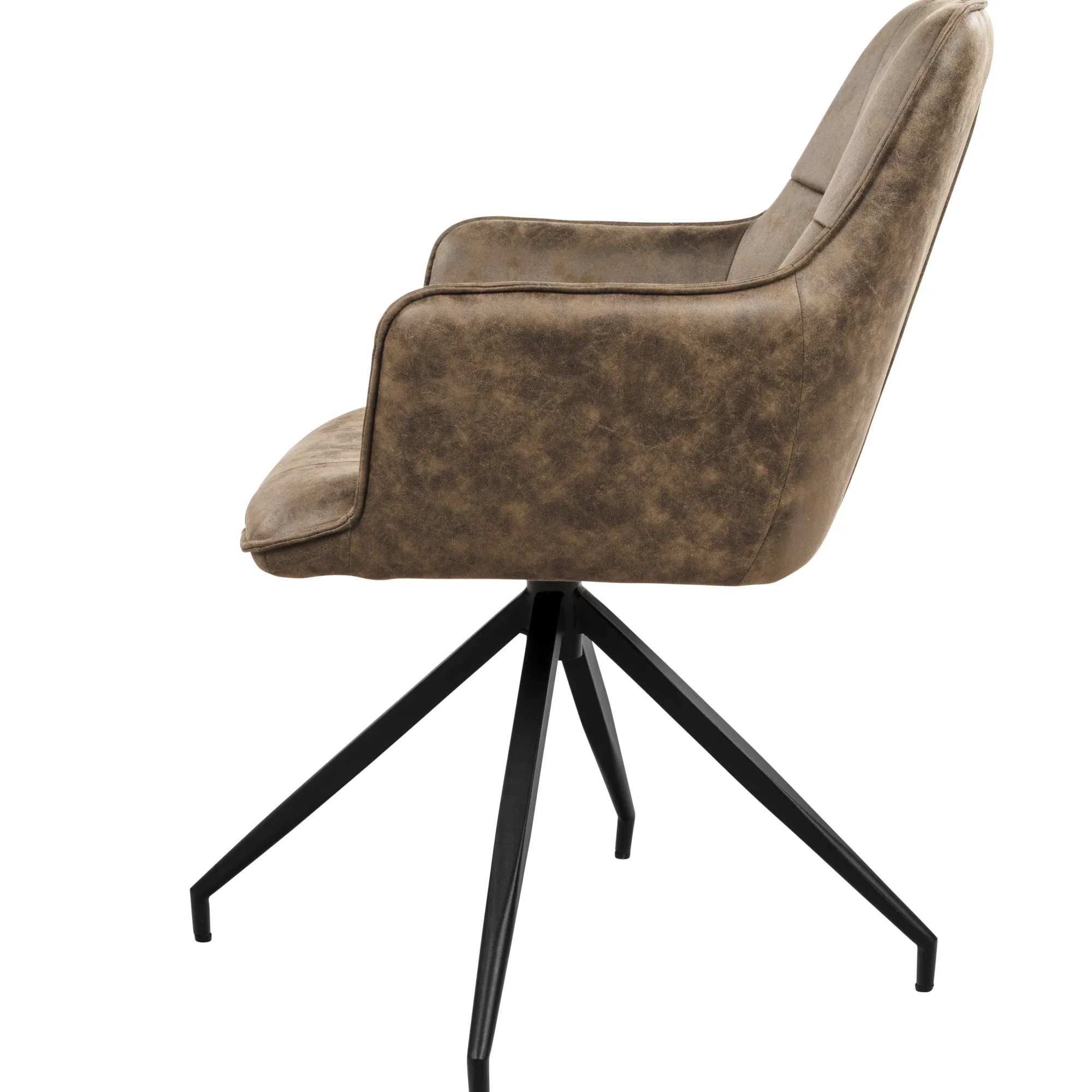 Homeville Elina med drejefunktion suede brun