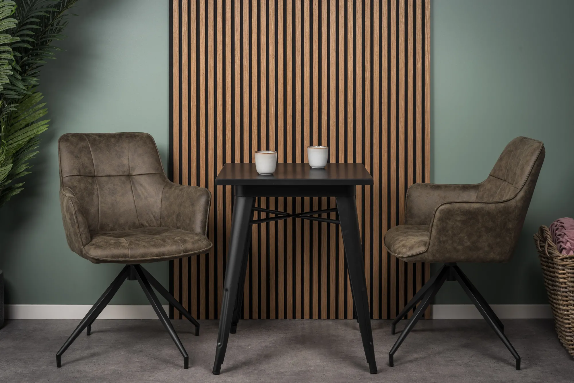 Homeville Elina med drejefunktion suede oliven